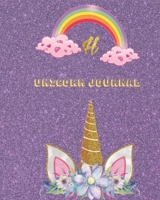Unicorn Journal H: An activity book for writing and drawing for girls with your favorite character 169173019X Book Cover