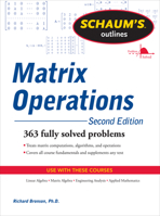 Schaum's Outline of Matrix Operations 0070079781 Book Cover