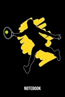 Notebook: Tennis Notebook Blank Line Journal Lined with Lines 6x9 120 Pages Checklist Record Book Take Notes Tennis Player Sports Planner Paper Christmas Gift for Tennis Lover Gifts 1708068368 Book Cover