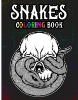 Snakes Coloring Book: A Creative Adult Coloring Book in Zentangle Patterns Featuring Unique Snake Species Designs to Color, Including Wild Anacondas, ... Pythons, and More | Black Background Style B091JCZV8N Book Cover