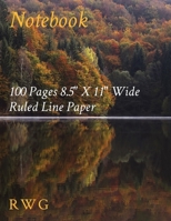 Notebook: 100 Pages 8.5 X 11 Wide Ruled Line Paper 1794820787 Book Cover