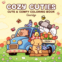 Cozy Cuties: Coloring Book for Adults and Kids (Cozy Spaces Coloring) B0DQSHRG96 Book Cover