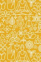 Yoga Pattern - Yoga Namaste Health Meditation Yogi 06: Graph Paper 5x5 Notebook for for Yoga Lovers 1099608929 Book Cover