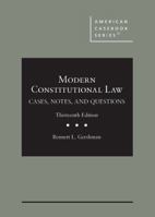 Modern Constitutional Law: Cases, Notes, and Questions (American Casebook Series) 1685616992 Book Cover