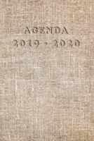 Agenda Scuola 2019 - 2020: Mensile - Settimanale - Giornaliera - Settembre 2019 - Agosto 2020 - Obiettivi - Rubrica - Orario Lezioni - Appunti - Priorità - Effetto Sacco di Juta (Italian Edition) 1688929851 Book Cover