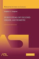 Subsystems of Second Order Arithmetic 0521150140 Book Cover