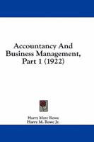 Accountancy And Business Management, Part 1 1164558617 Book Cover