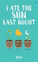 I ate the sun last night 9354270557 Book Cover