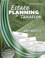 ESTATE PLANNING & TAXATION W/ CD ROM 0757526063 Book Cover