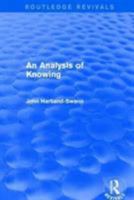 An Analysis of Knowing 1138923087 Book Cover