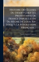 Histoire Des à glises Du DÃ(c)sert Chez Les Protestants De France Depuis La Fin Du Règne De Louis Xiv Jusqu'à La RÃ(c)volution Française... (French Edition) 1024608581 Book Cover