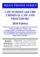 Primer Series Law School and UBE Criminal Law and Procedure Primer (Rigos Primer Series) 1973808501 Book Cover