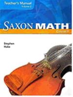 Saxon Math Course 3: Teacher Manual Volume 1 2007 1591418860 Book Cover