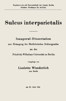 Sulcus interparietalis 3662282089 Book Cover