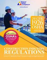 29 CFR 1926 OSHA Construction Industry Regulations & Standards January 2022 Edition 1619467062 Book Cover