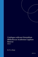 Catalogus codicum Orientalium Bibliothecae Academiae Lugduno Batavae: Deel 1 (Latin Edition) 9004570845 Book Cover
