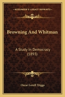 Browning and Whitman 1164592580 Book Cover