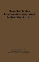 Mineralgerbung Und Andere Nicht Rein Pflanzliche Gerbungsarten: Die Gerbung 3709152755 Book Cover