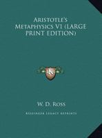 Aristotle's Metaphysics V1 1163169064 Book Cover