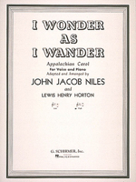 I Wonder as I Wander: High Voice in C Minor 0793553466 Book Cover