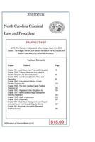 North Carolina Criminal Law and Procedure-Pamphlet 87: North Carolina Criminal Law and Procedure-Pamphlet 87 1503246809 Book Cover