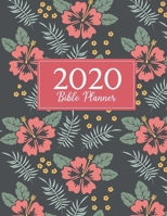 2020 Bible Planner: Weekly and Monthly Planner and Journal 2020 Jan, 2020 to Dec, 2020 Monthly Planner + Calendar Views Inspirational Bible Quotes Pretty Floral Cover (2020 Simple Planner) 1698982771 Book Cover