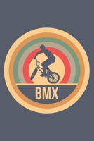 BMX: Retro Vintage Notebook 6 x 9 (A5) Graph Paper Squared Journal Gift for BMX Riders And BMX Lovers (108 Pages) 1670591654 Book Cover