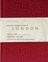 Philip's Street Atlas of London: De Luxe Edition Red Reptile 1849071071 Book Cover