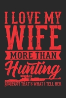 I Love My Wife More Than Hunting At Least That's What I Tell Her: Jagd Wild Geschenk F�r J�ger Dina5 Liniert Notizbuch Tagebuch Planer Notizblock Malheft Kladde Journal Strazze 1679695894 Book Cover