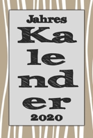 Jahres Kalender 2020: Notizheft Terminkalender Jahresplaner Terminplaner f�r das Jahr 2020 Wochenplaner mit 118 Seiten und je zwei Seiten pro Woche zum planen, organisieren und notieren �bersichtlich  1673623743 Book Cover