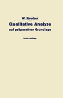 Qualitative Analyse Auf Praparativer Grundlage 1275506194 Book Cover