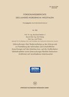 Untersuchungen Uber Bodenverfestigung Des Untergrunds Zur Feststellung Der Technischen Und Wirtschaftlichen Auswirkungen Auf Den Unterbau Bzw. Auf Die Strassenbetonfahrbahnplatten Sowie Untersuchungen 3663076369 Book Cover