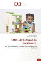 Effets de l'éducation préscolaire 620344264X Book Cover