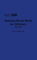 DVE250 Instruction for the Conduct of Fortress Warfare 1257782479 Book Cover