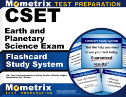 Cset Earth and Planetary Science Exam Flashcard Study System: Cset Test Practice Questions & Review for the California Subject Examinations for Teache 1609715586 Book Cover
