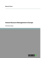 Human Resource Management in Europe 3638831566 Book Cover