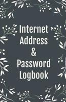 Internet Address & Password Logbook: Keep Track of Your Internet Usernames, Passwords, Web Addresses and Emails (Leather Design Cover), 5.5x8.5 Inches 1091629714 Book Cover