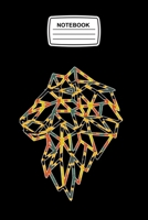 Notebook: Kente Patter, Lion African Animal Journal Notebook Blank Lined Ruled 6x9 120 Pages 1660786738 Book Cover