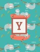 Y: Letter Cute Sloth Animal Monogrammed 2020 Weekly Planner - January 2020 - December 2020 (8.5x11) 1705842593 Book Cover