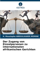 Der Zugang von Einzelpersonen zu internationalen afrikanischen Gerichten (German Edition) 6208355176 Book Cover