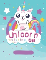 Einhorn Katze Malbuch mit 27 Ausmalbildern zum Selbstgestalten und ausmalen I Unicorn Cat Painting Book B09DMW3X4K Book Cover