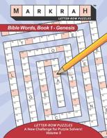 MARKRAH LETTER-ROW PUZZLES Bible Words, Book 1 - Genesis 1732022747 Book Cover