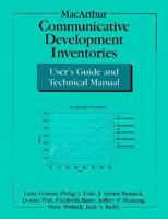 Macarthur Communicative Development Inventories: User's Guide and Technical Manual/Book, 20 Instant Forms and 20 Toddler Forms/Set of Corrected Sheet 1565931548 Book Cover