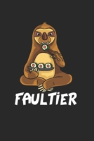 Faultier Notizbuch: Faultier Notizbuch f�r Liebhaber / Notizheft / Notizblock A5 (6x9in) Dotted Notebook / Punkteraster / 120 gepunktete Seiten 1671485920 Book Cover