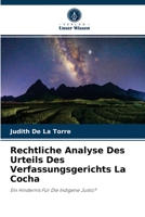 Rechtliche Analyse Des Urteils Des Verfassungsgerichts La Cocha 6204039547 Book Cover