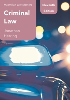 Criminal Law (Palgrave Law Masters) 1350356549 Book Cover
