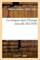 Les Langues Dans L'europe Nouvelle... 2329035594 Book Cover