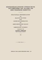 Dispersoidanalytische Untersuchung Von Zahnpasten Und -Pulvern Und Ihre Praktische Bedeutung: Inaugural-Dissertation 3662408236 Book Cover