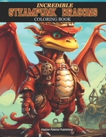 INCREDIBLE STEAMPUNK DRAGONS Coloring Book: For Children, Teens, and Adults B0CV63XSQR Book Cover