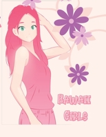 Kawaii Girls: Kawaii Japanese Manga Drawings And Cute Anime Characters Coloring Page For Kids 3986541411 Book Cover
